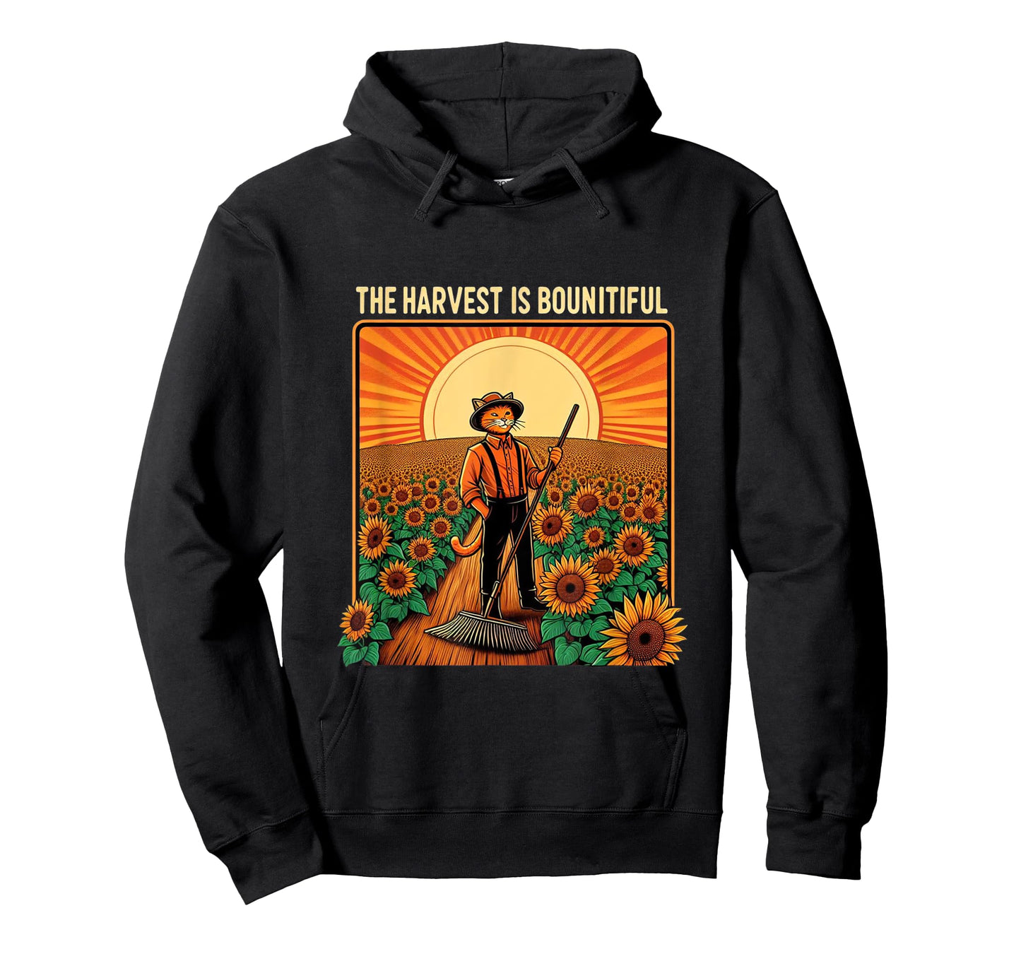 The harvest is bountiful funny farmer cat T-Shirt for Men Women