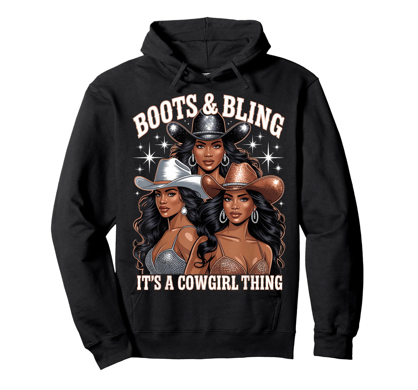 Boots & Bling It's a Cowgirl Thing Melanin Black Cowgirls T-Shirt