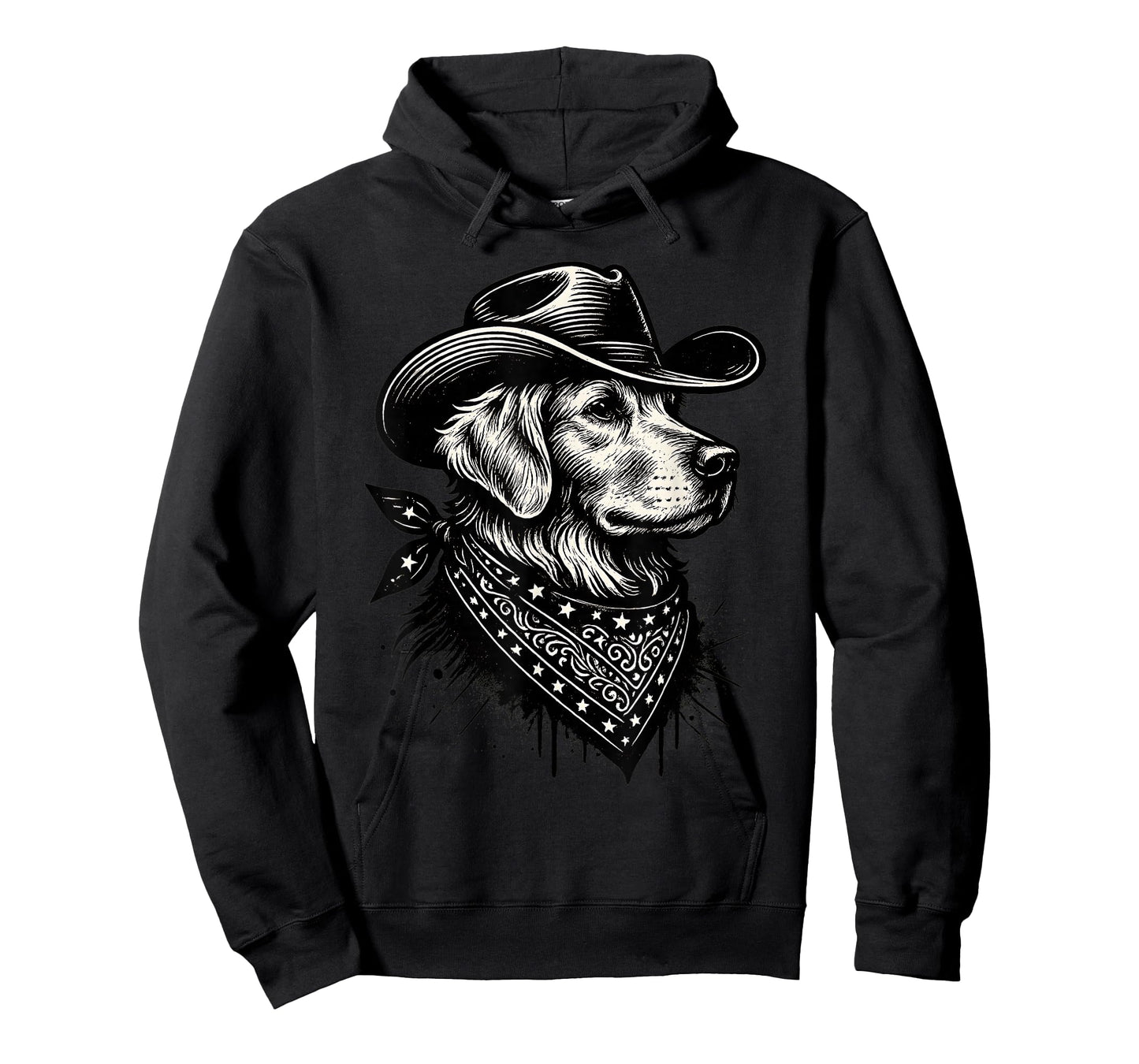 Funny Golden Retriever Cowboy Vintage Western Dog Lover T-Shirt