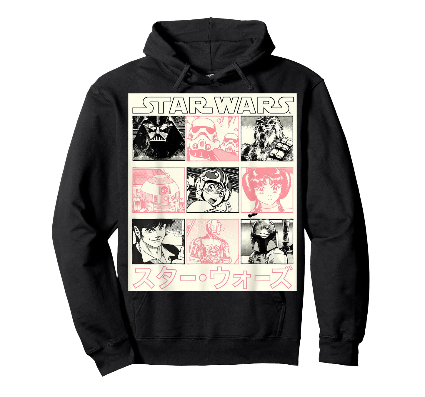 Star Wars Manga Style Comic Panels T-Shirt