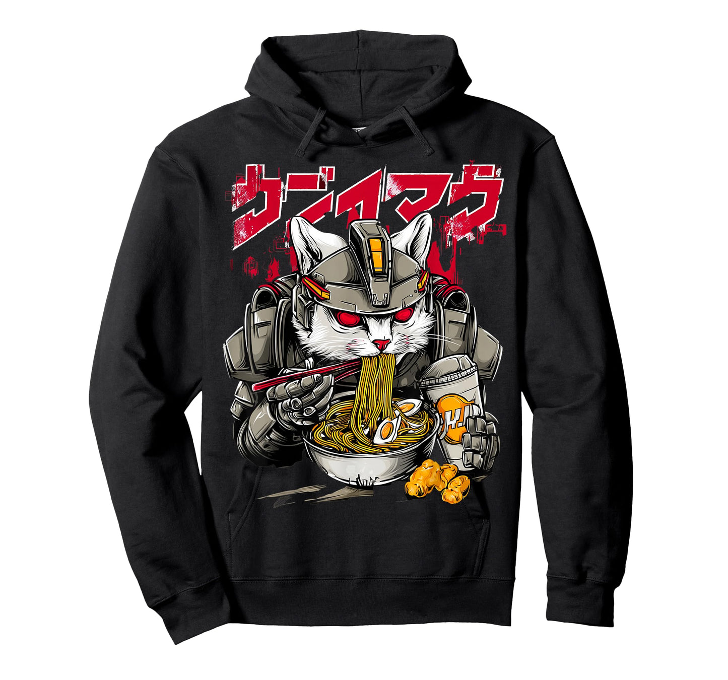 Cyberpunk Cat Japan Streetwear Y2K Anime Manga T-Shirt