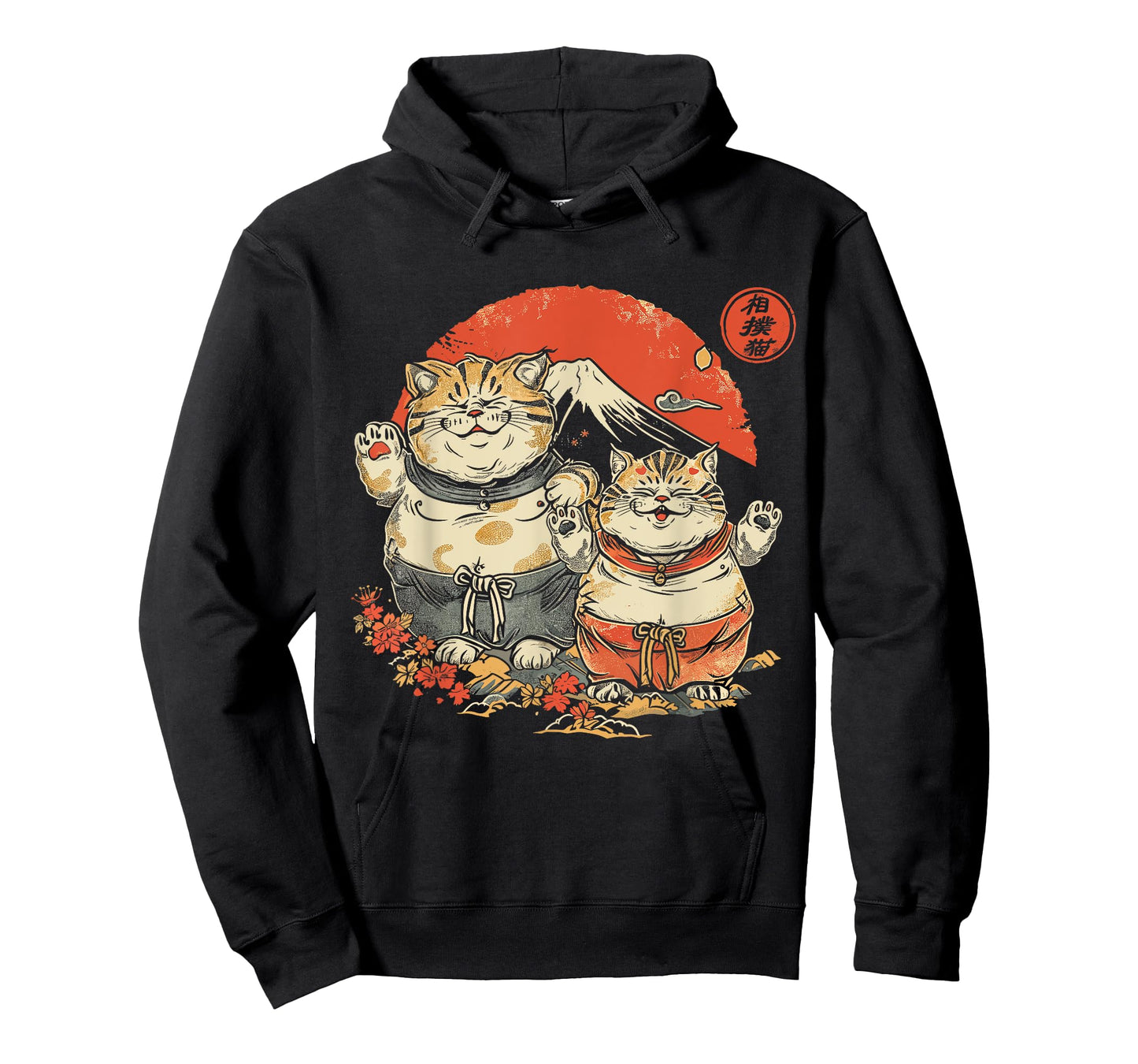 Japanese Sumo Cats Men Women Kids T-Shirt