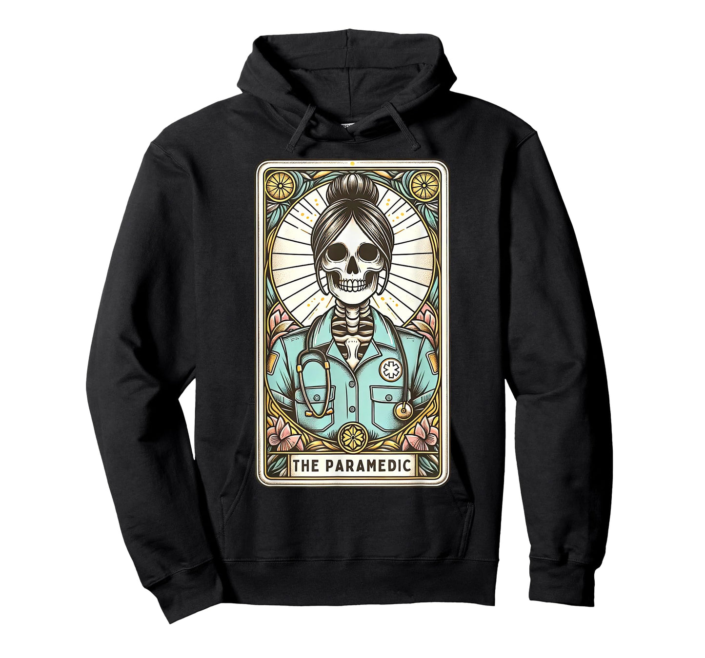 Skeleton Paramedic Tarot Card Emergency EMS EMT ER Nurse T-Shirt