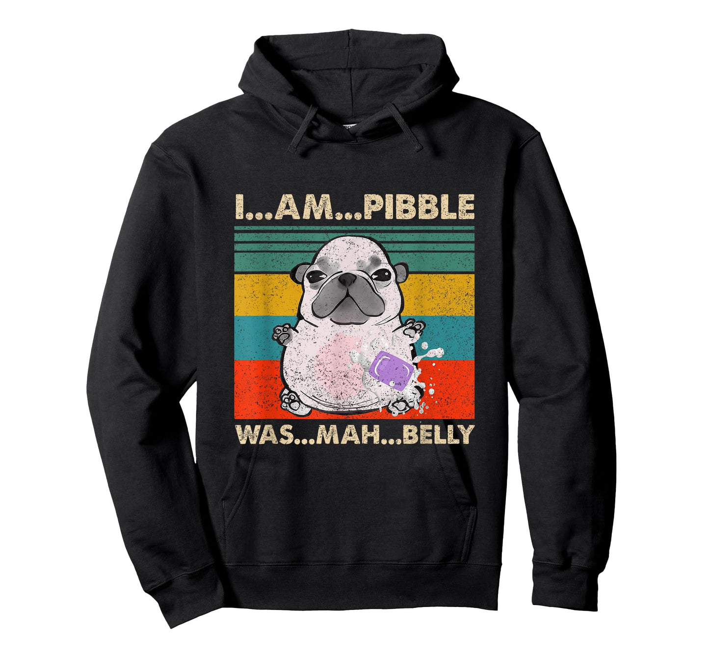 I Am Pibble Wash My Belly Pit Bull Meme Funny Dog Brainrot T-Shirt
