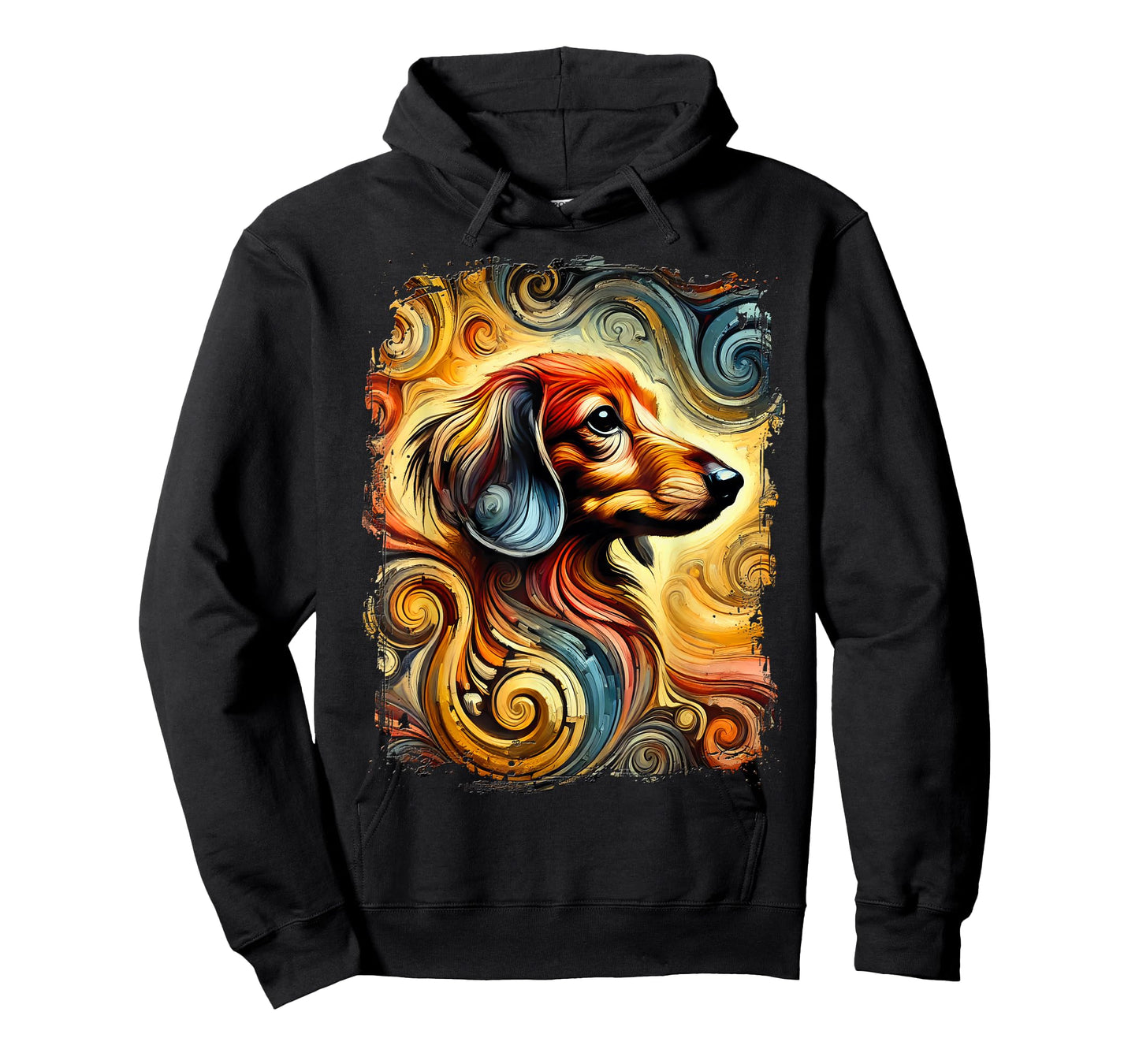 Cute Dachshund Colourful Artwork T-Shirt