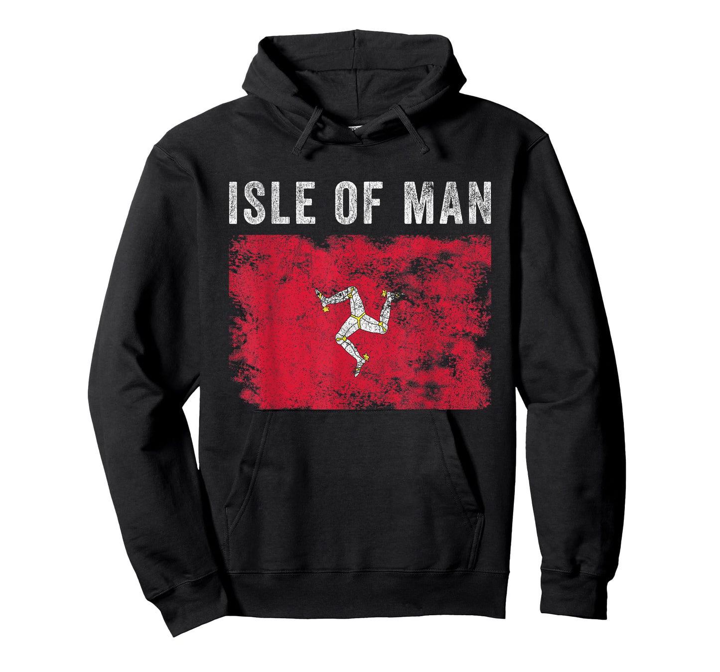 Isle of Man Flag Distressed - Men Women Kids - Manx Flag T-Shirt