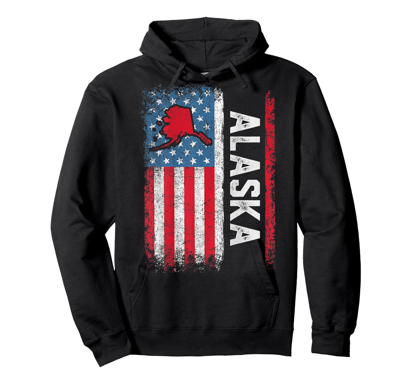 Vintage Alaska State USA Flag Shirt Alaska (On Back) T-Shirt