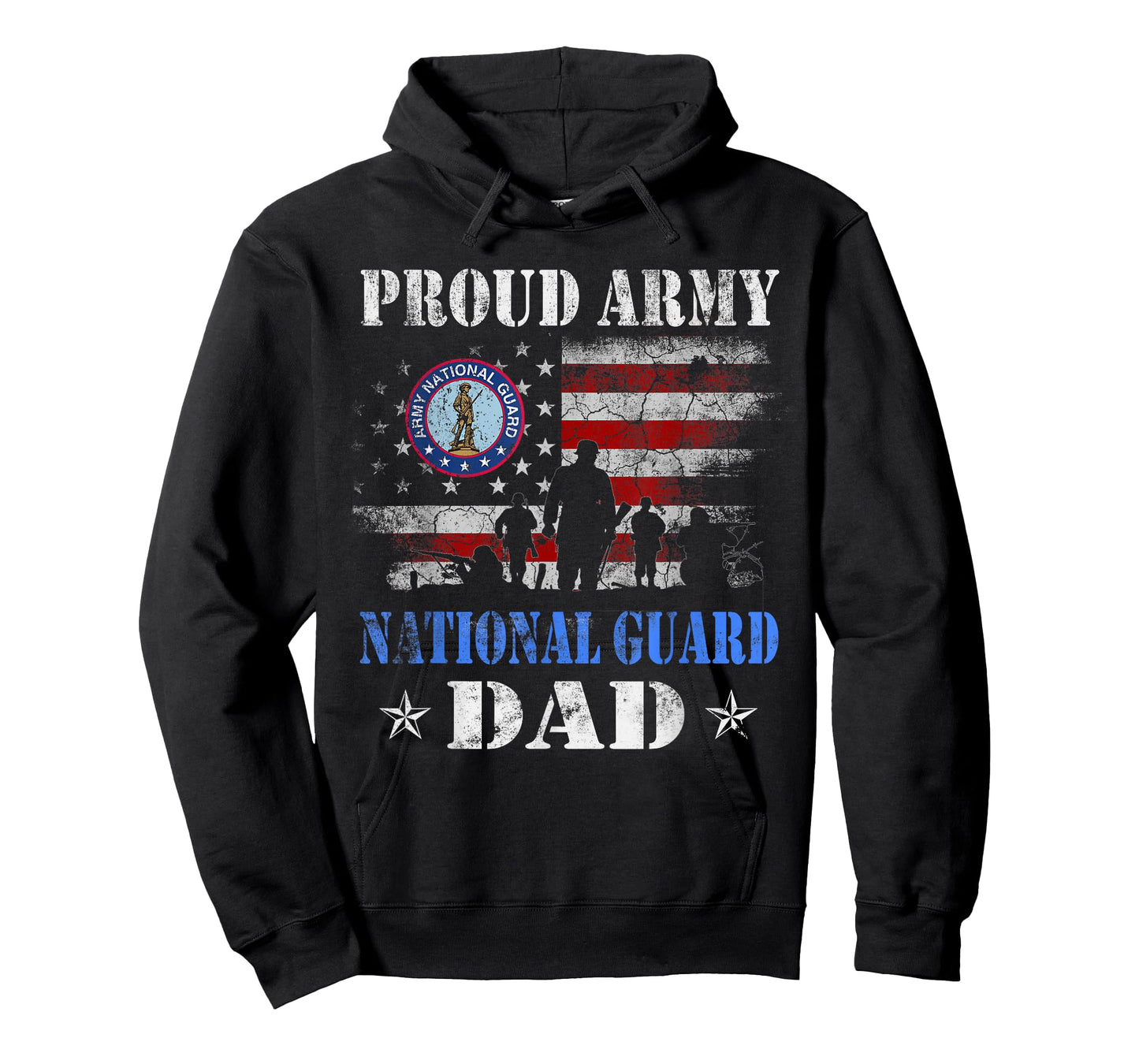 Proud Army National Guard Dad T shirt Veterans Day Gift T-Shirt
