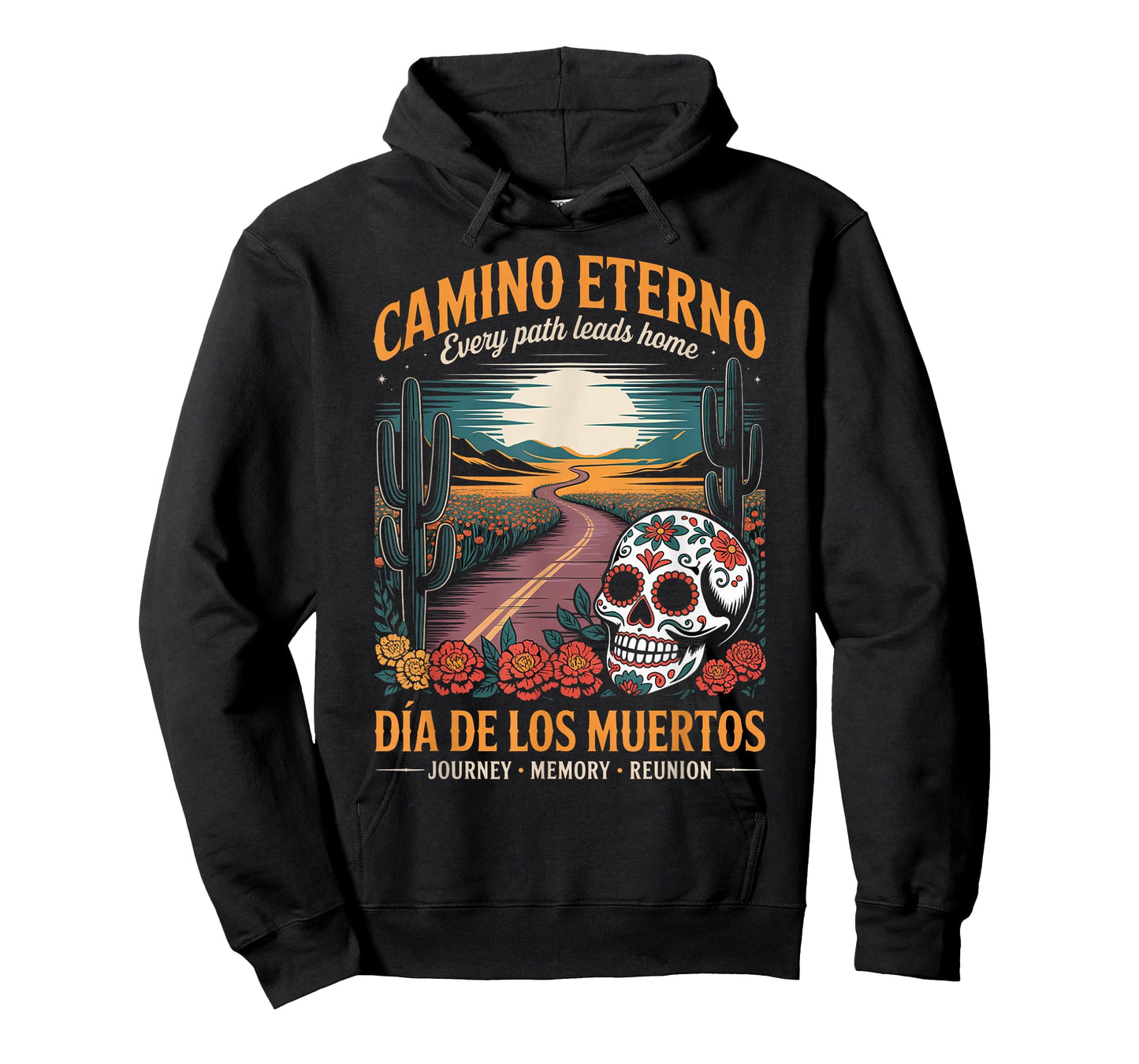 Dia de Los Muertos - Spiritual Road Sugar Skull T-Shirt