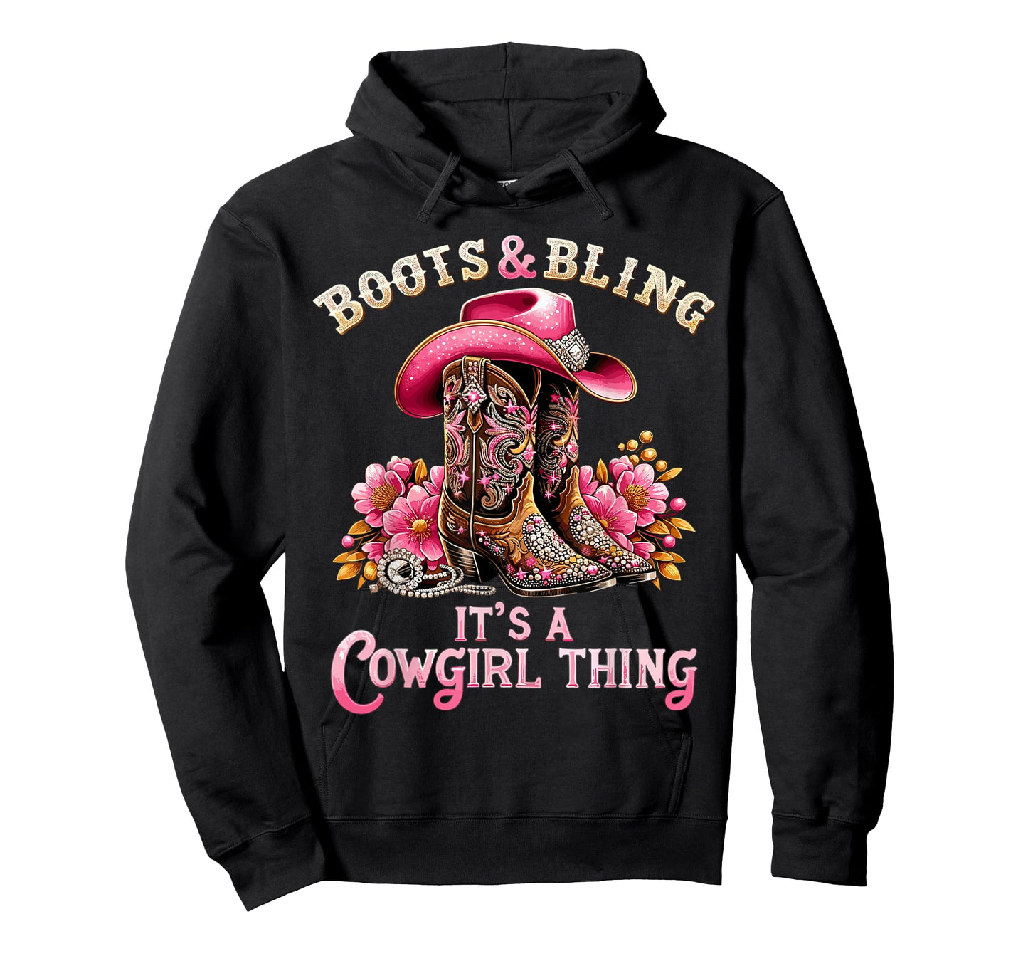 Boots and Bling its a Cowgirl Thing Country Girls T-Shirt