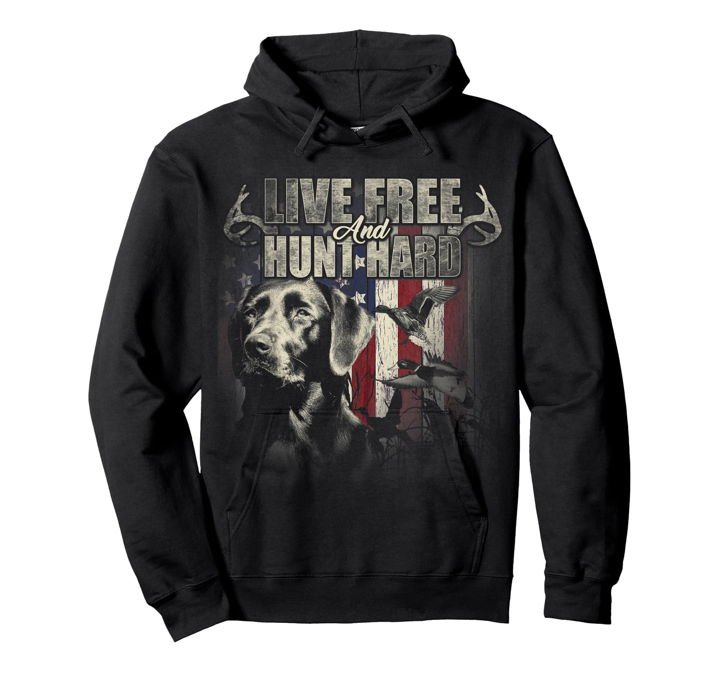Duck Hunting Shirt Deer Hunting USA Flag Hunters Gift