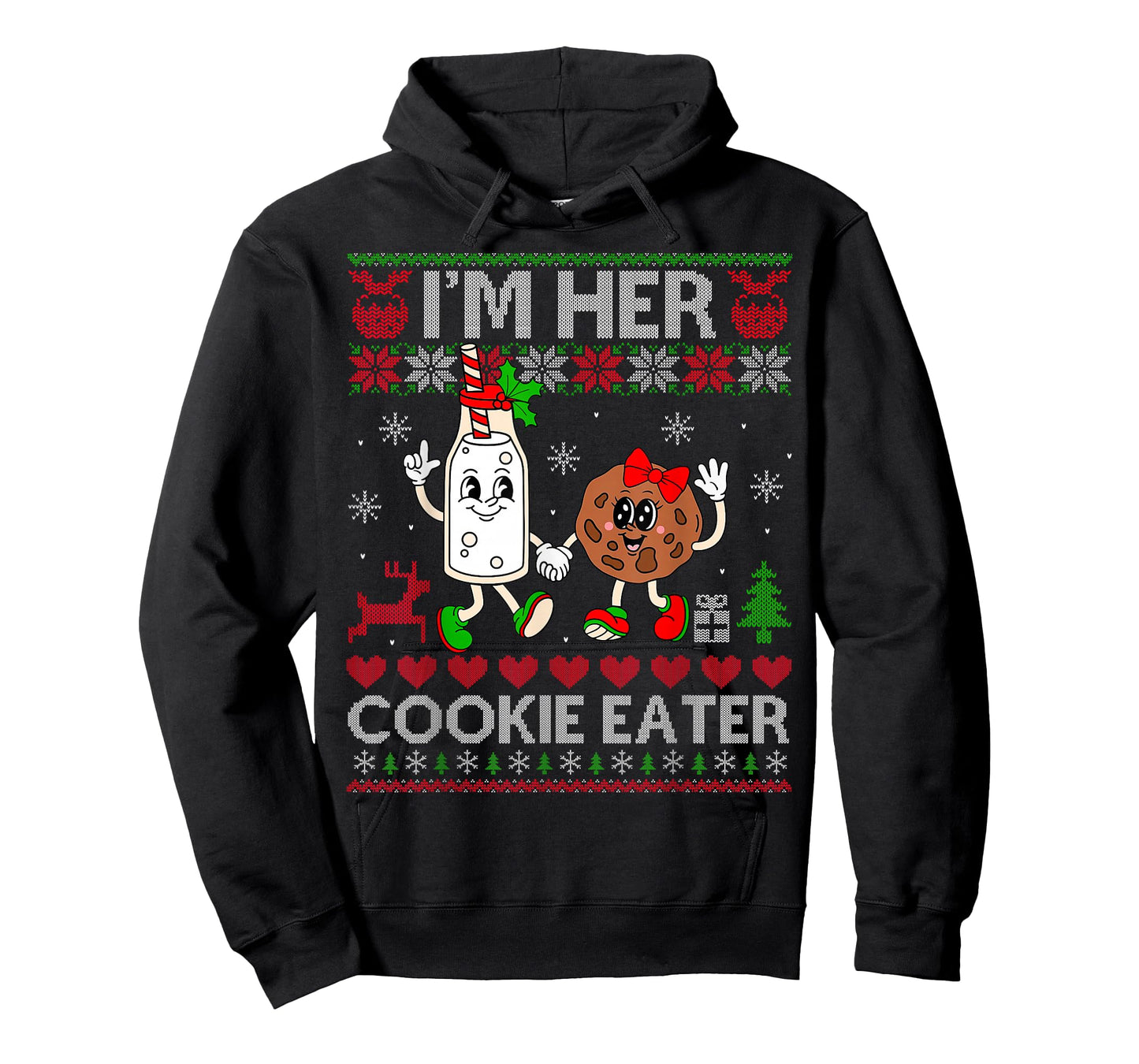I'm Her Cookie Eater Funny Couples Ugly Christmas Sweaters T-Shirt