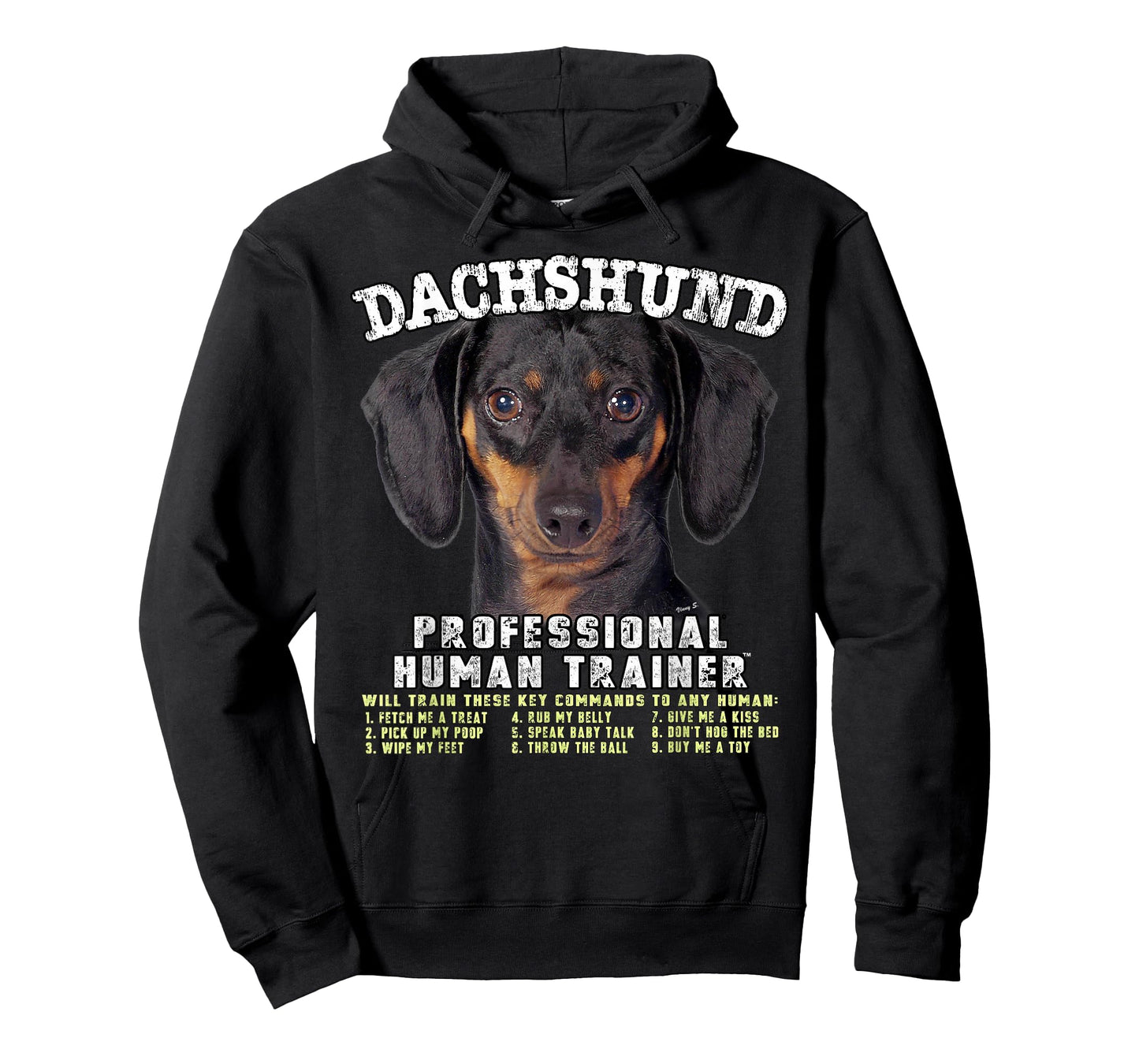 Dachshund Black Tan Dog Professional Human Trainer T-Shirt