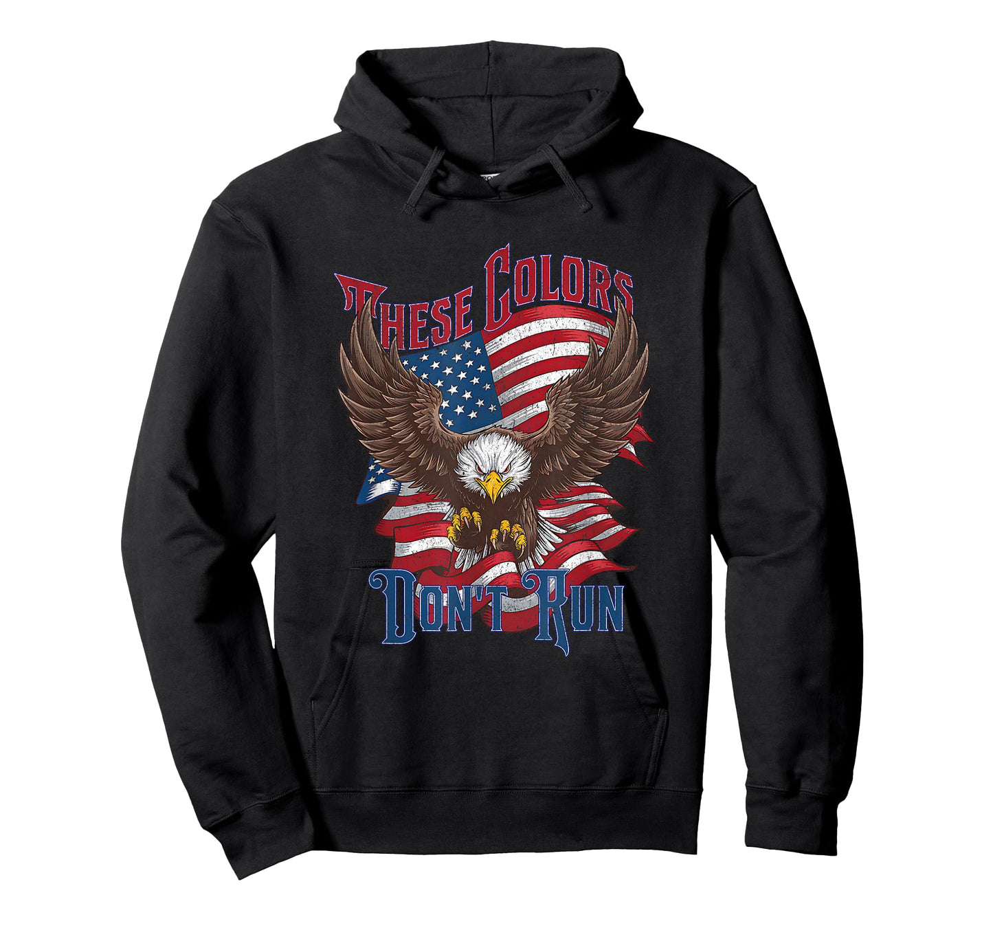 These Colors Don’t Run Bald Eagle USA Flag Patriotic Flag T-Shirt