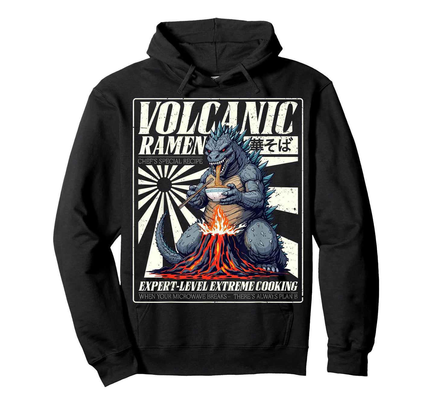 Giant Kaiju Eating Japanese Ramen Monster Lover Birthday T-Shirt