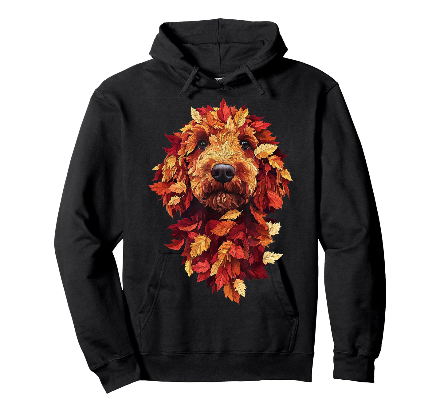 Goldendoodle Labradoodle Autumn Leaves Fall Dog Doodle Mom T-Shirt