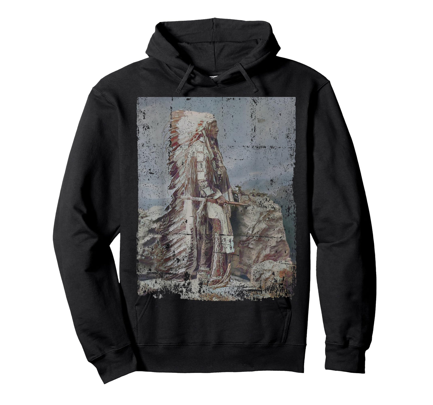 Chief Head Native American Indians Warbonnets Headdress Art T-Shirt