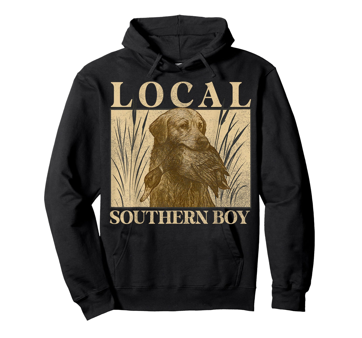 Local Southern Boy Duck Hunting Black Lab Outdoor Vintage T-Shirt