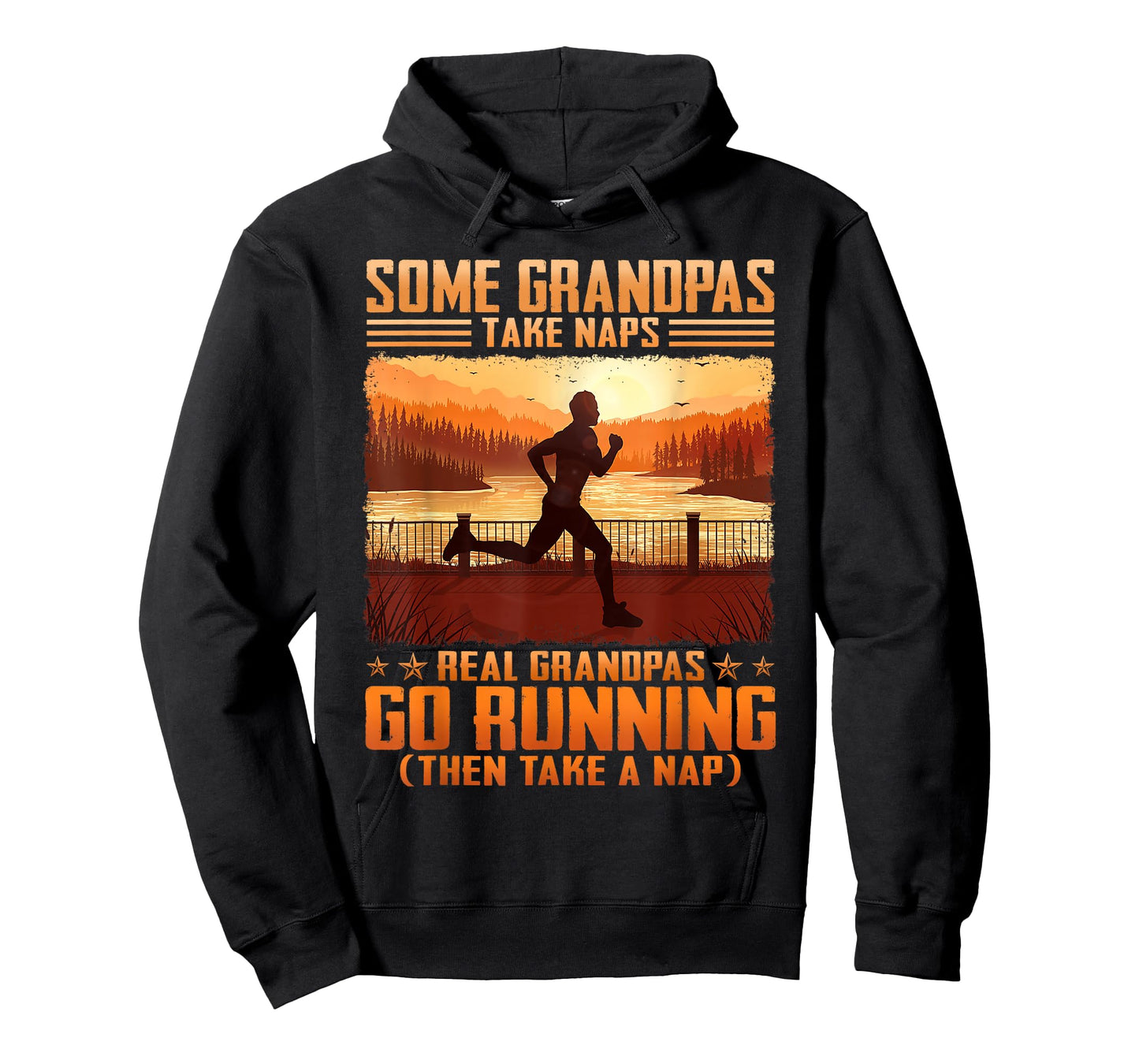 Some Grandpas Take Naps Real Grandpas Go Running T-Shirt
