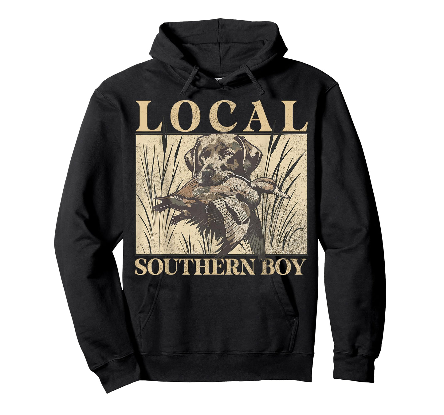Local Southern Boy Duck Hunting Black Lab Outdoor Vintage T-Shirt