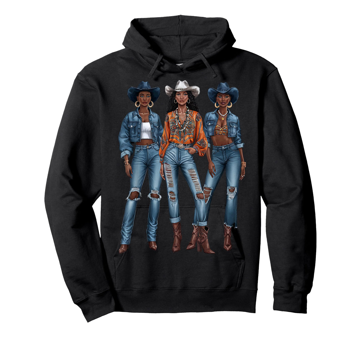 Black Cowgirl Vibes Melanin Black History Texas T-Shirt