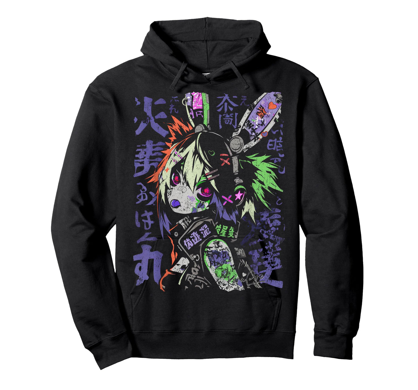 Japanese Streetwear Cyberpunk Y2K Techwear Retro Manga Anime T-Shirt