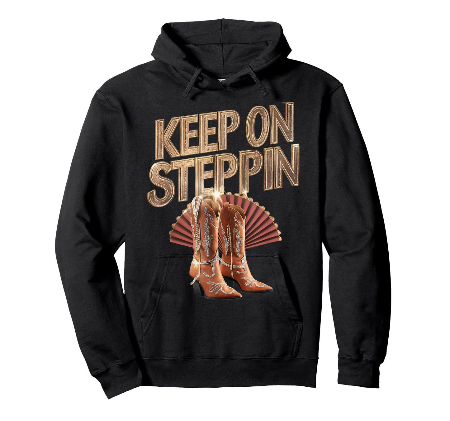 Keep On Steppin Funny Cowgirl Boots On The Ground Rodeo T-Shirt