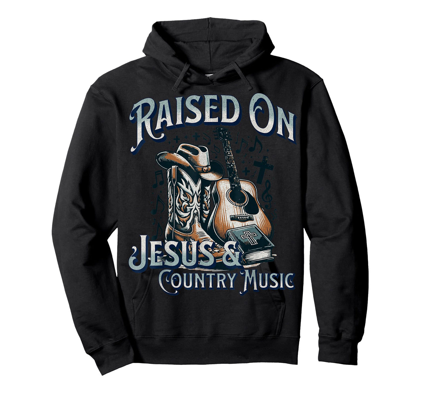 Raised On Jesus And Country Music T-Shirt
