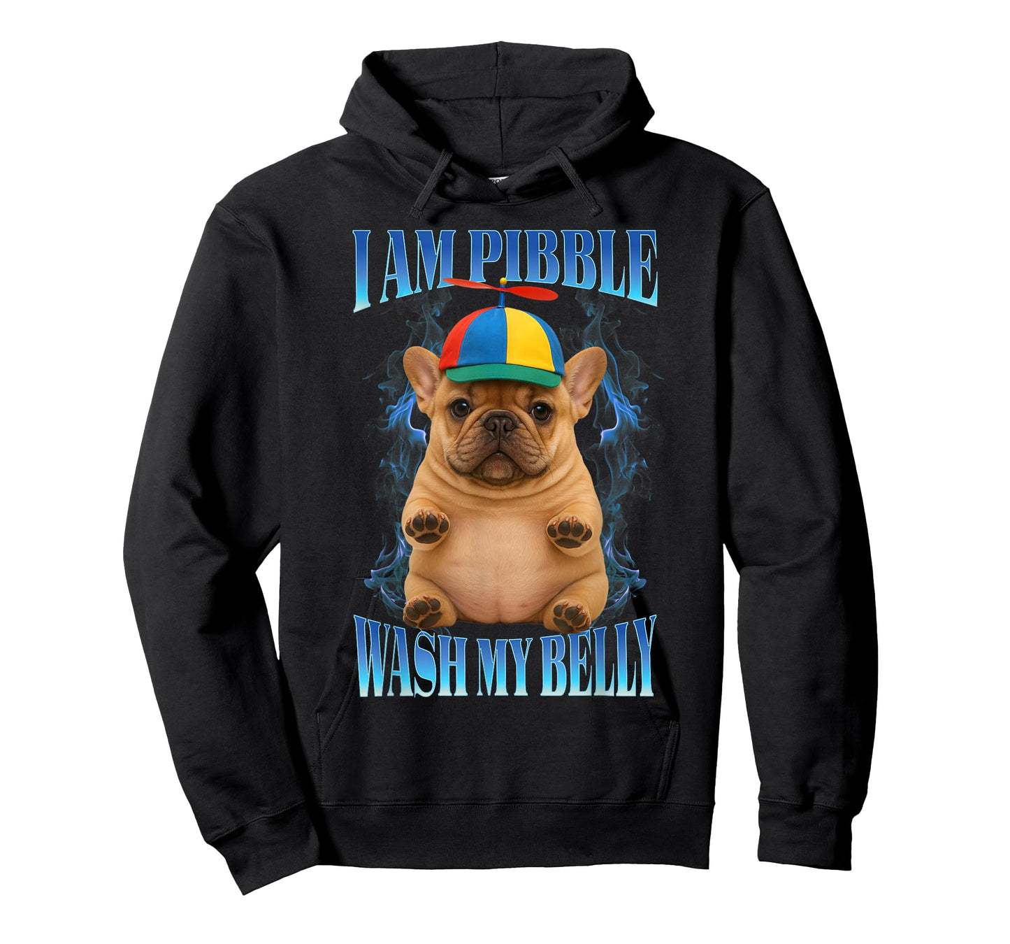 I am Pibble Wash My Belly Funny Pit Bull Dog Meme T-Shirt