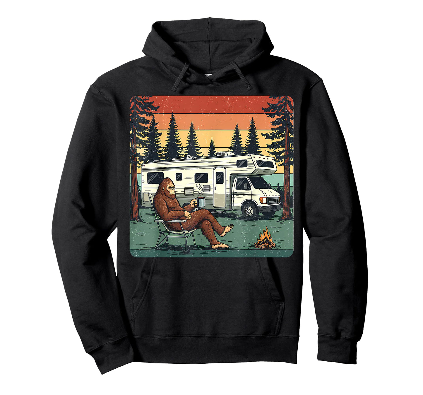 Vintage Camping Motorhome RV Bigfoot Adventure T-Shirt