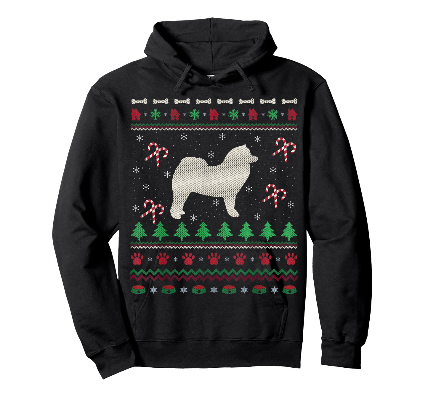 Samoyed Xmas Gift Ugly Samoyed Christmas T-Shirt
