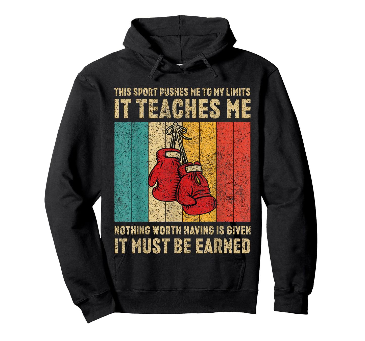 Never Underestimate A Grandpa With Boxing Gloves Boxing T-Shirt