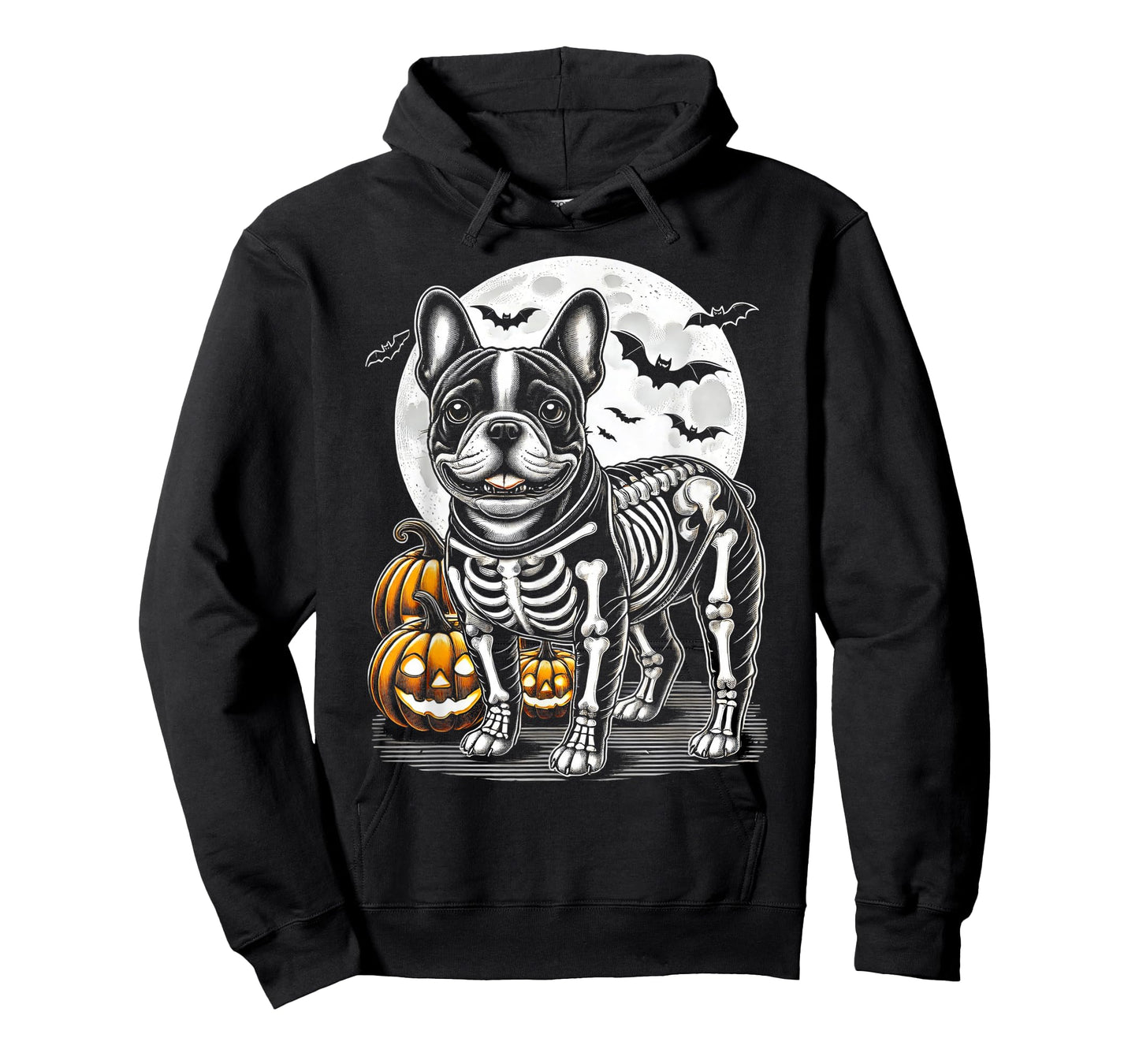 Cute Frenchie Halloween Skeleton French Bulldog Puppy Bones T-Shirt