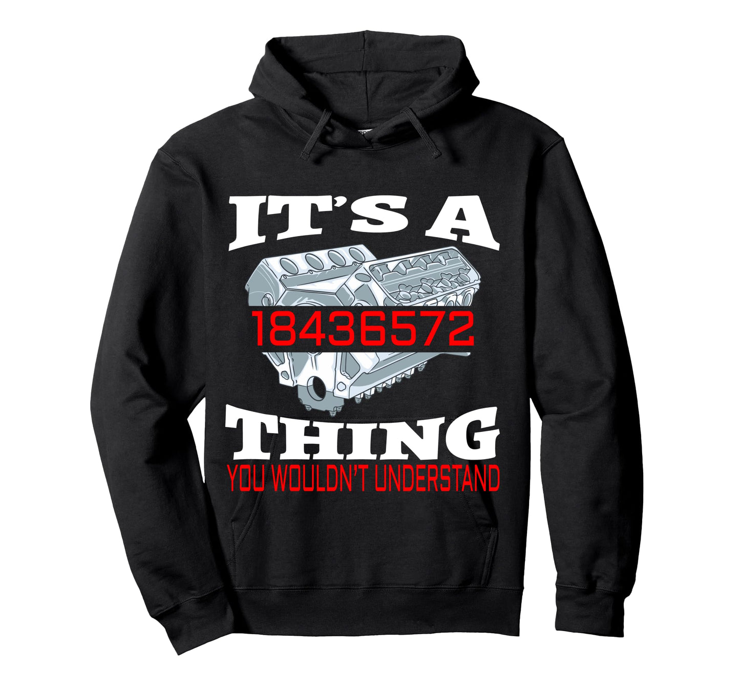 Funny 18436572 Auto Mechanic V8 Muscle Car Firing Order Long Sleeve T-Shirt