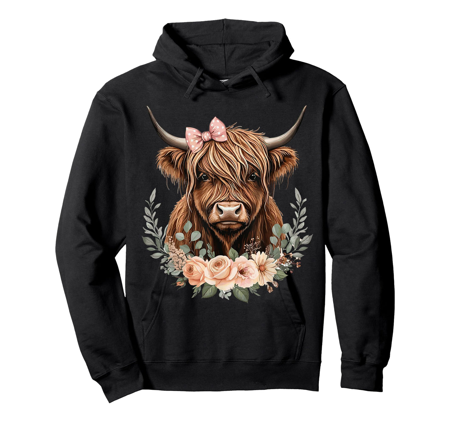 Cute Highland Cow for Women Farm Cowgirl Scottish Cattle T-Shirt