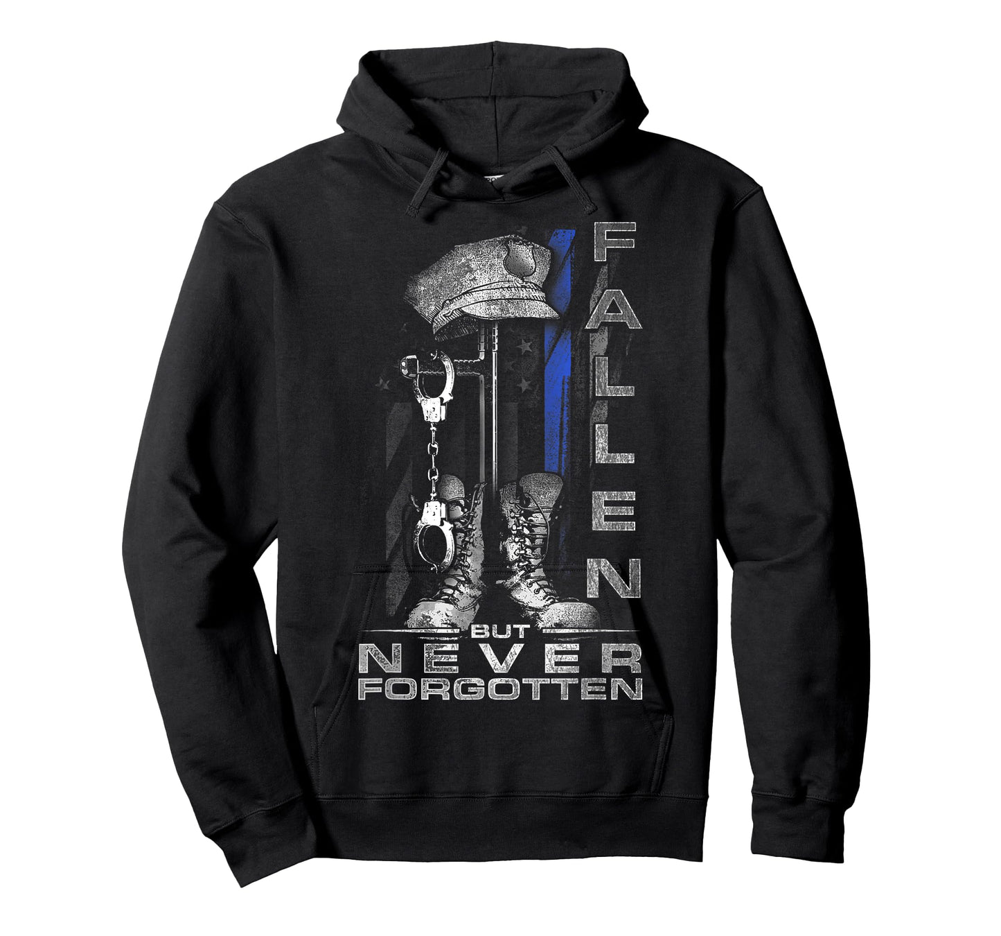Thin Blue Line - Fallen But Never Forgotten T-Shirt T-Shirt