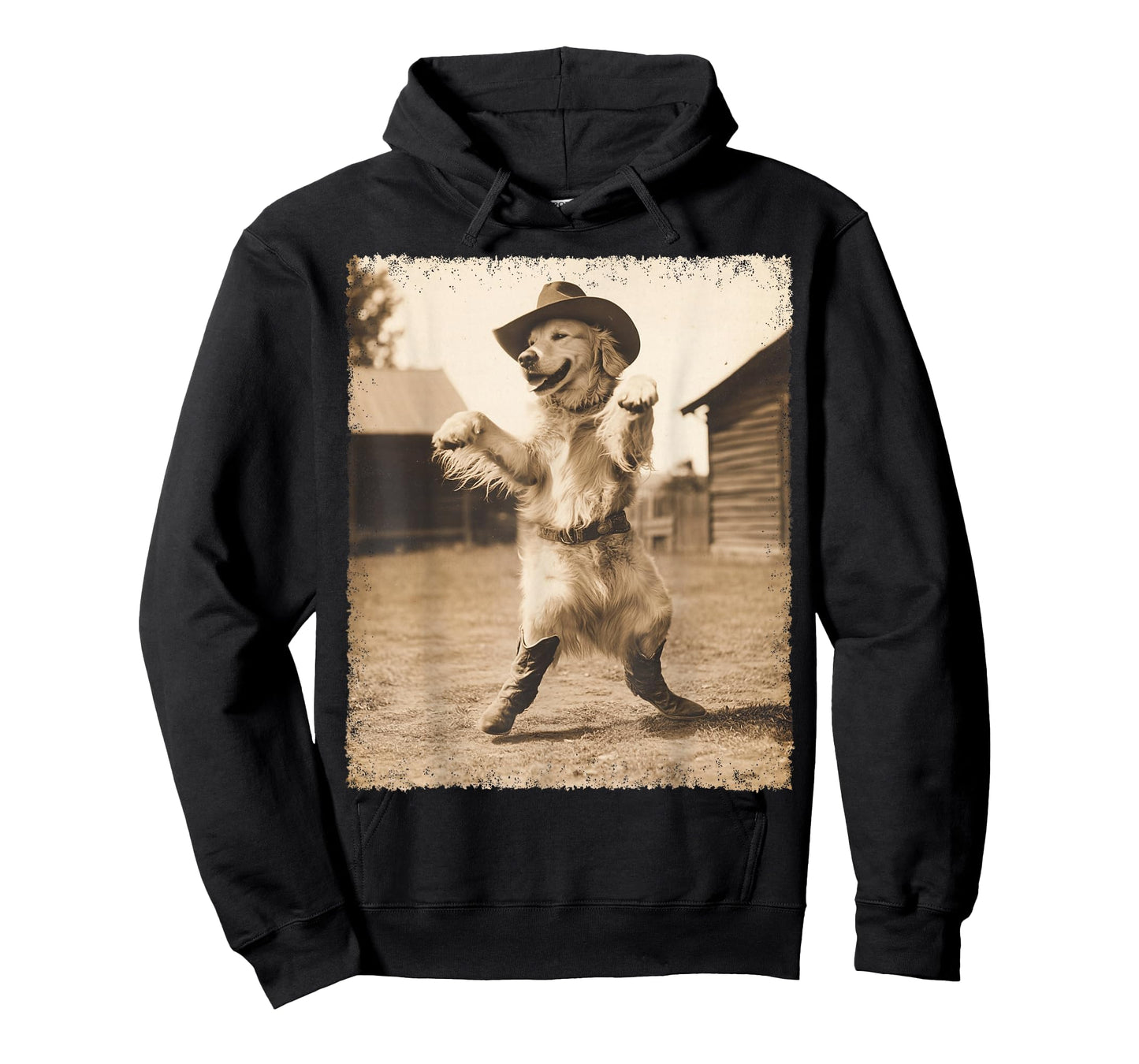 Golden Retriever Funny Cowboy T-Shirt