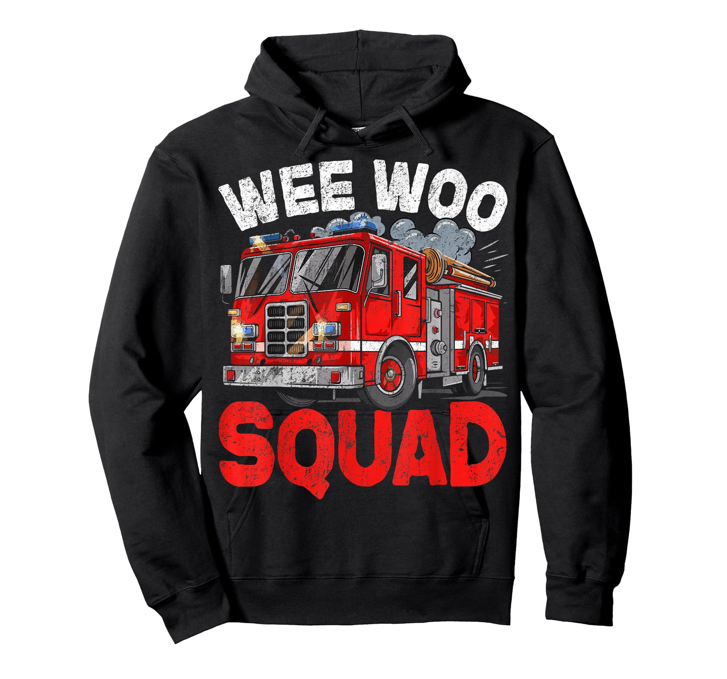 Wee Woo Squad Funny Firefighter Fire Truck Fireman Men Women T-Shirt