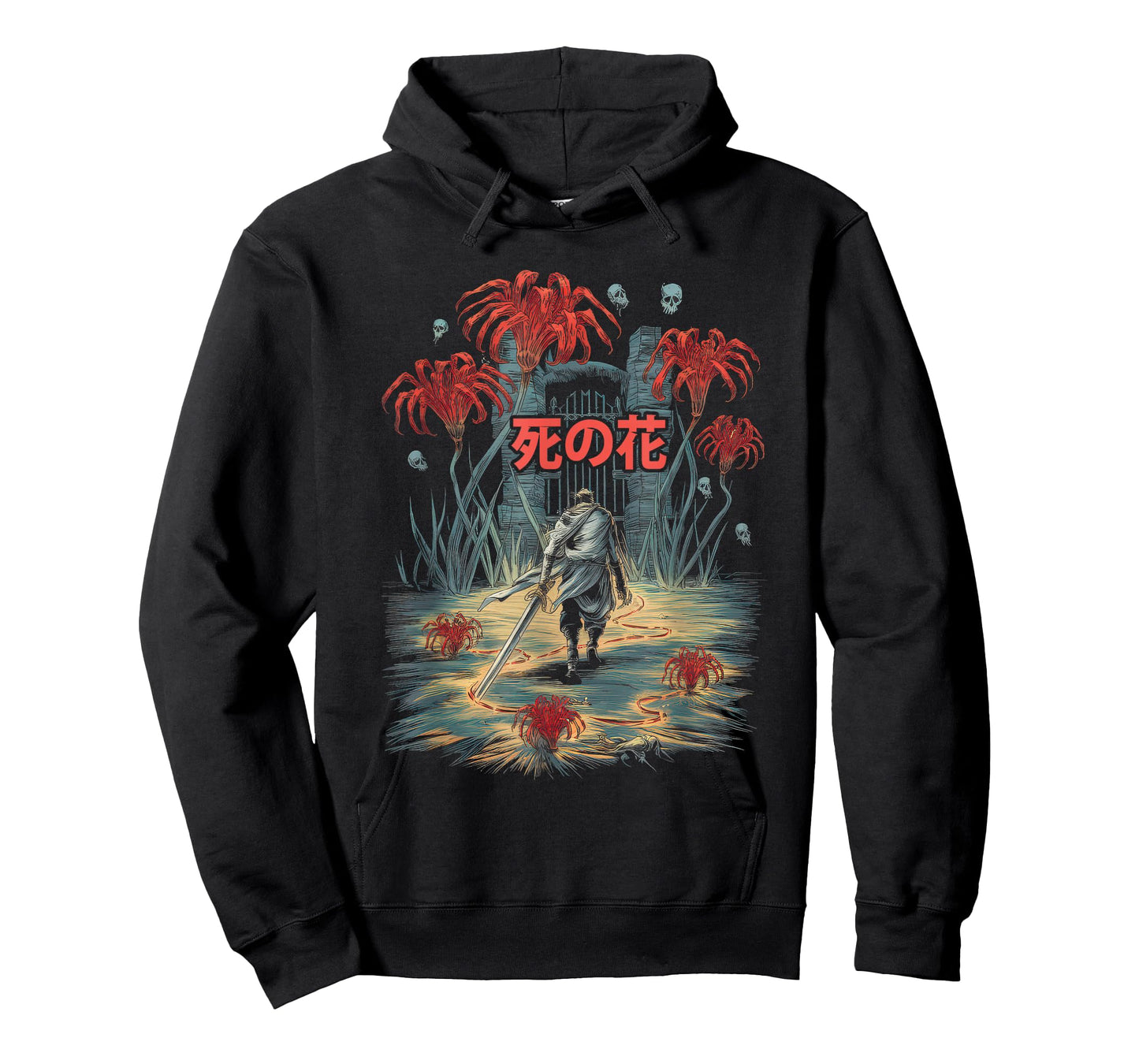 Japanese Spider Lily Tshirt Anime Aesthetic Flower Higanbana T-Shirt