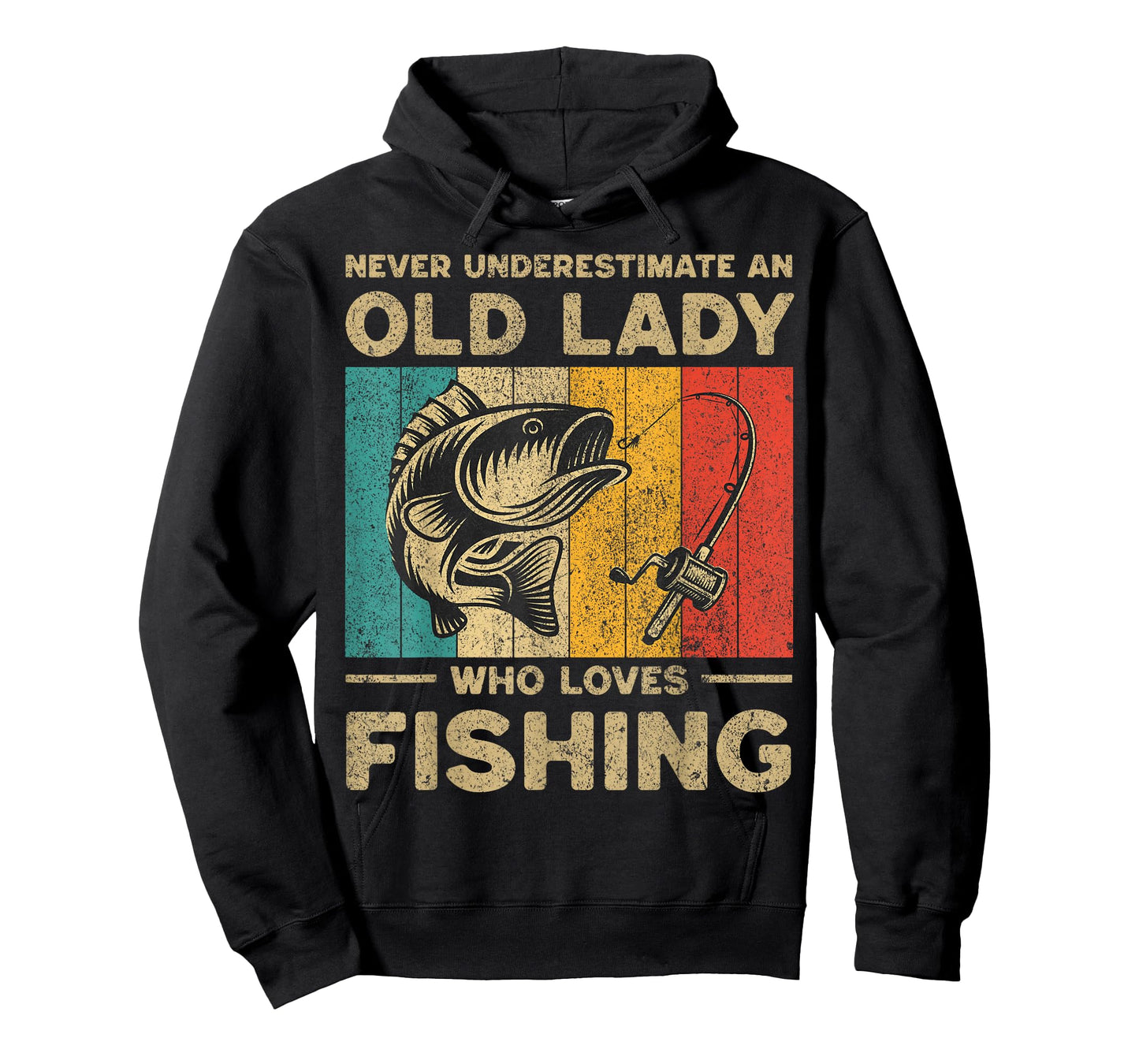 Funny Vintage Fishing Jokes Womens Fisherman Bass Fish T-Shirt