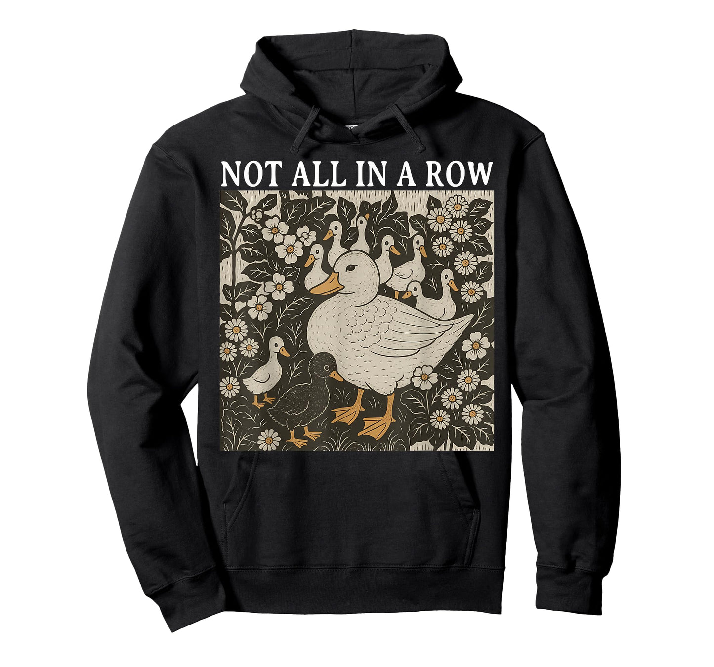 Ducks Not in A Row Funny Retro Homesteading Design T-Shirt