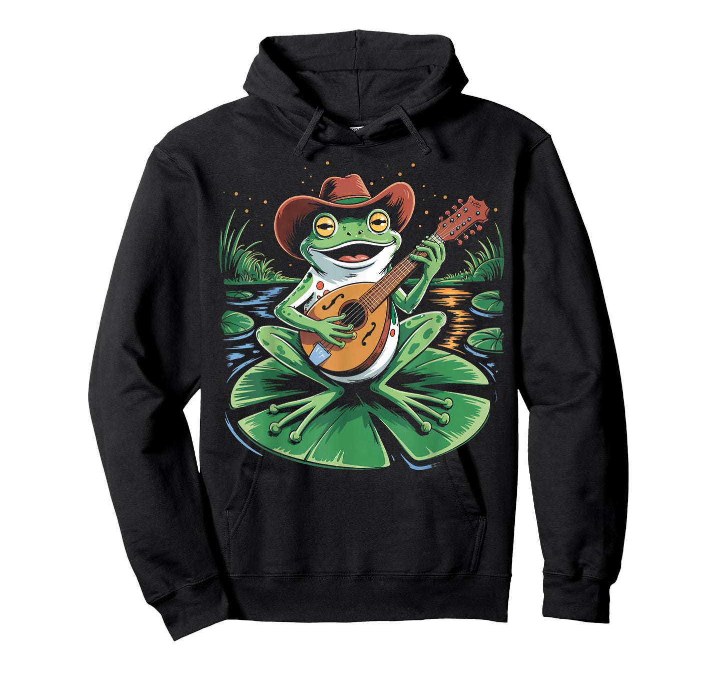 Frog Playing Mandolin Mandolinist Bluegrass Guitar Mandolin T-Shirt
