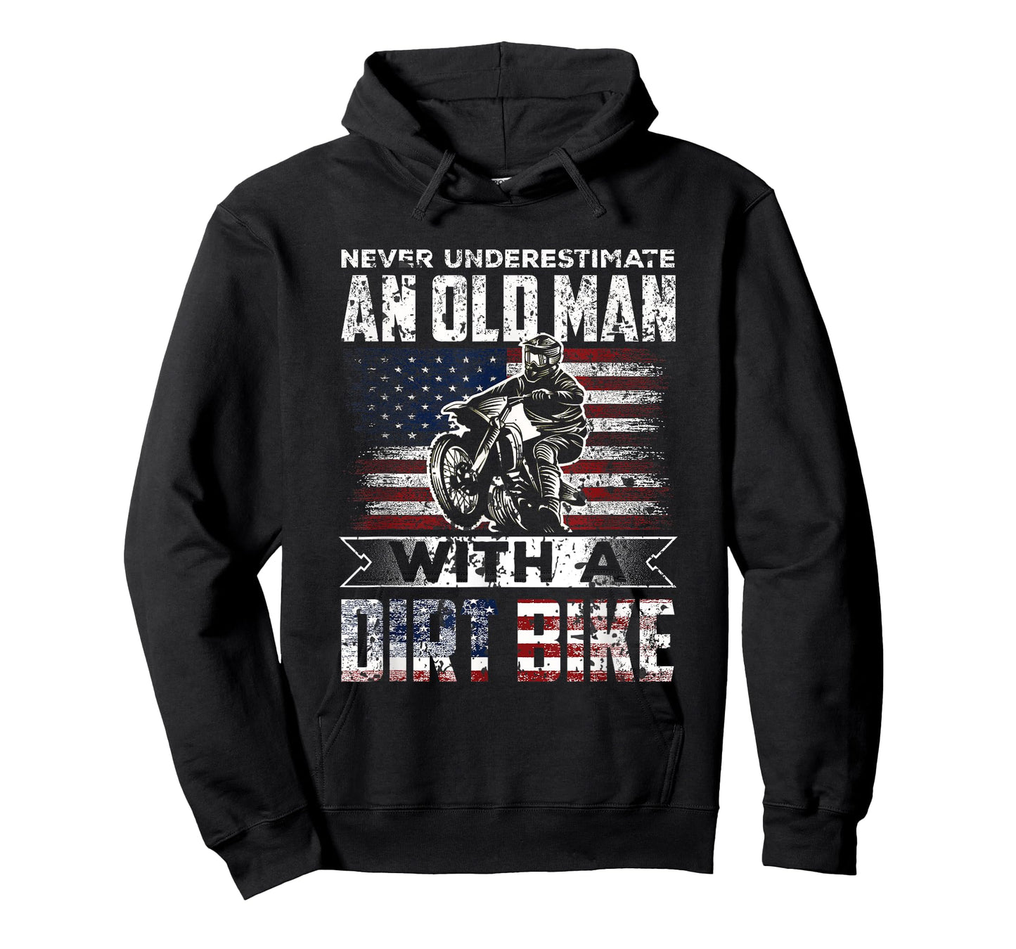 Never Underestimate an Old man with a Dirt Bike - Motocross T-Shirt