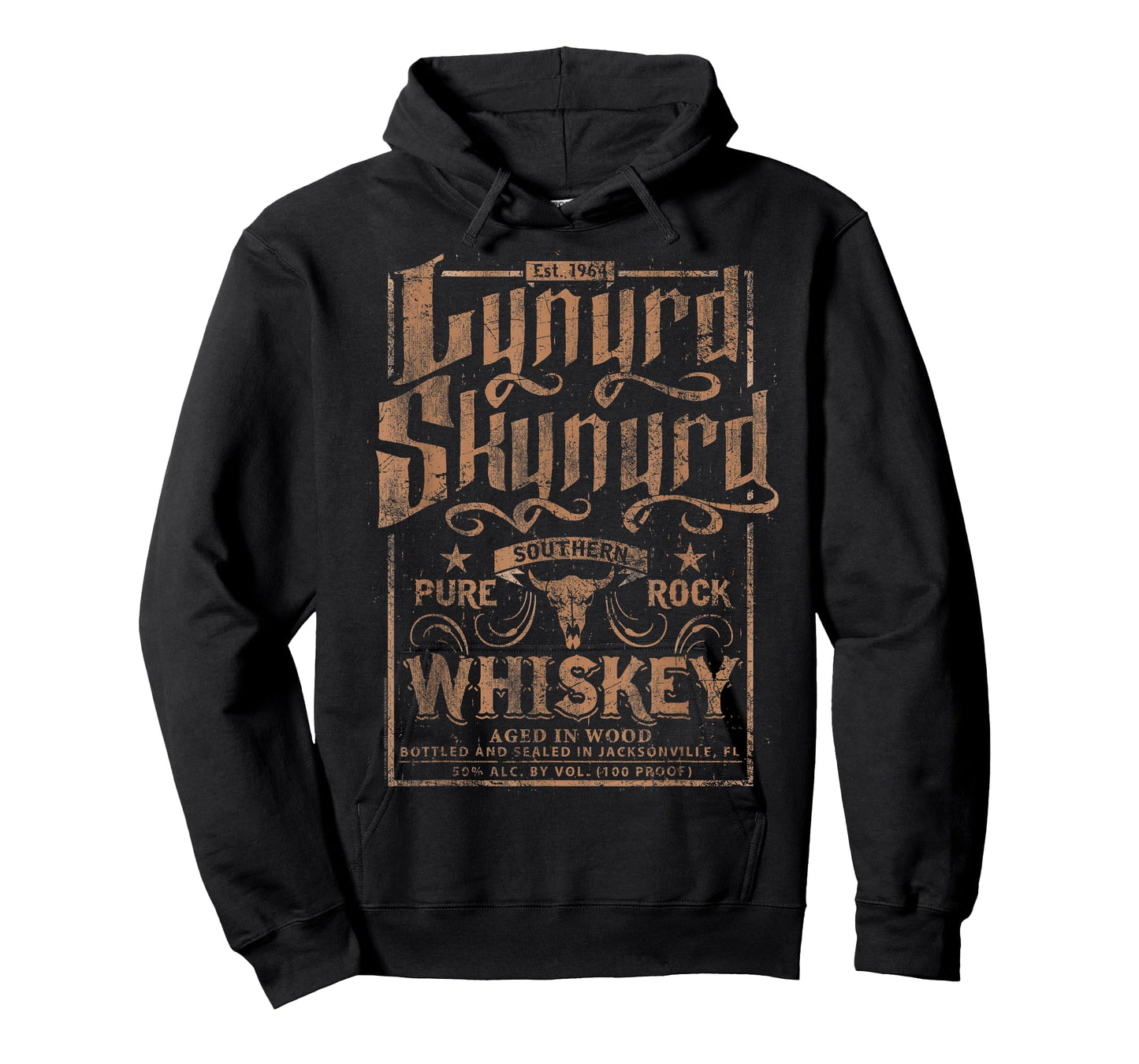 Lynyrd Skynyrd Whiskey Pure Southern Classic Rock Retro Logo T-Shirt