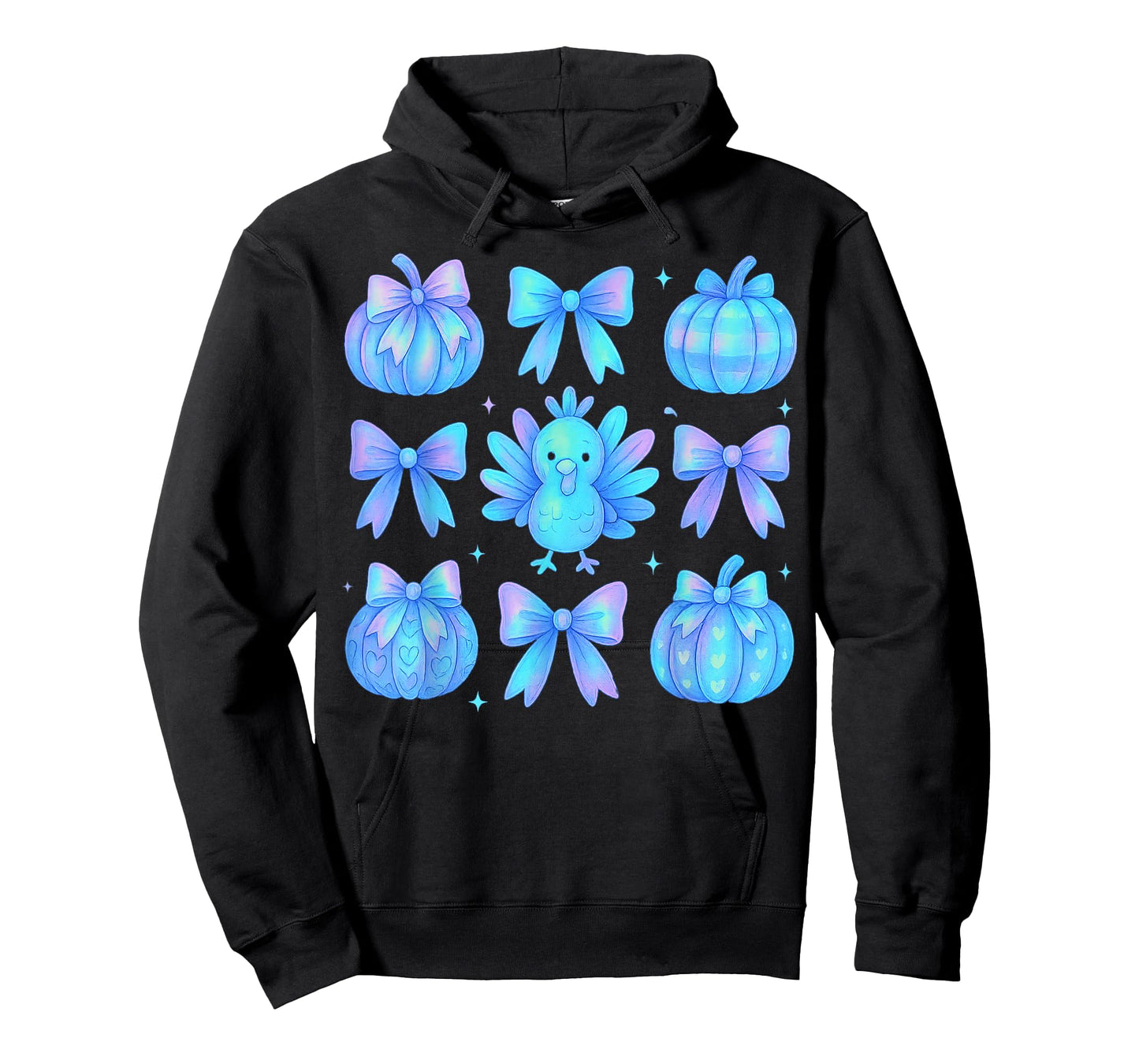 Pumpkin Season Thanksgiving Coquette Bow Autumn Fall Leaves T-Shirt