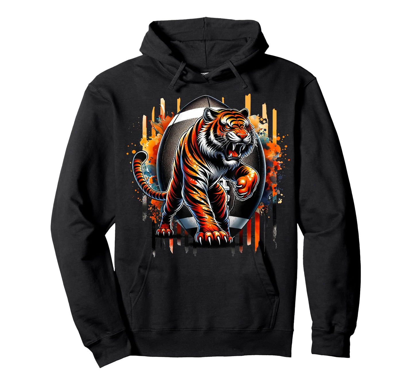 Touchdown American Football Game Day Thanksgiving Tiger Cool T-Shirt