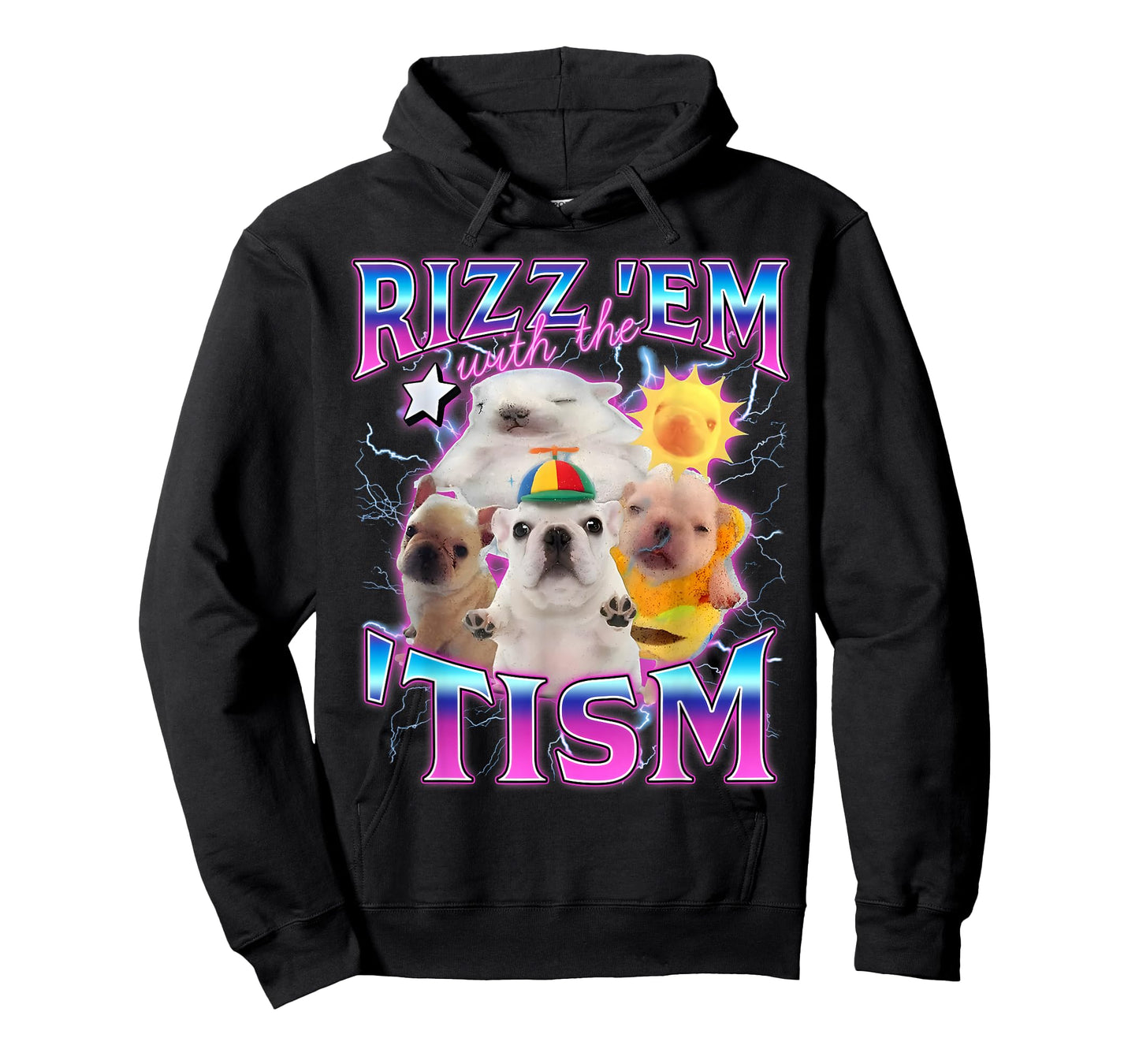 Autism Funny Rizz Em with The Tism Meme Austistic Pibble T-Shirt