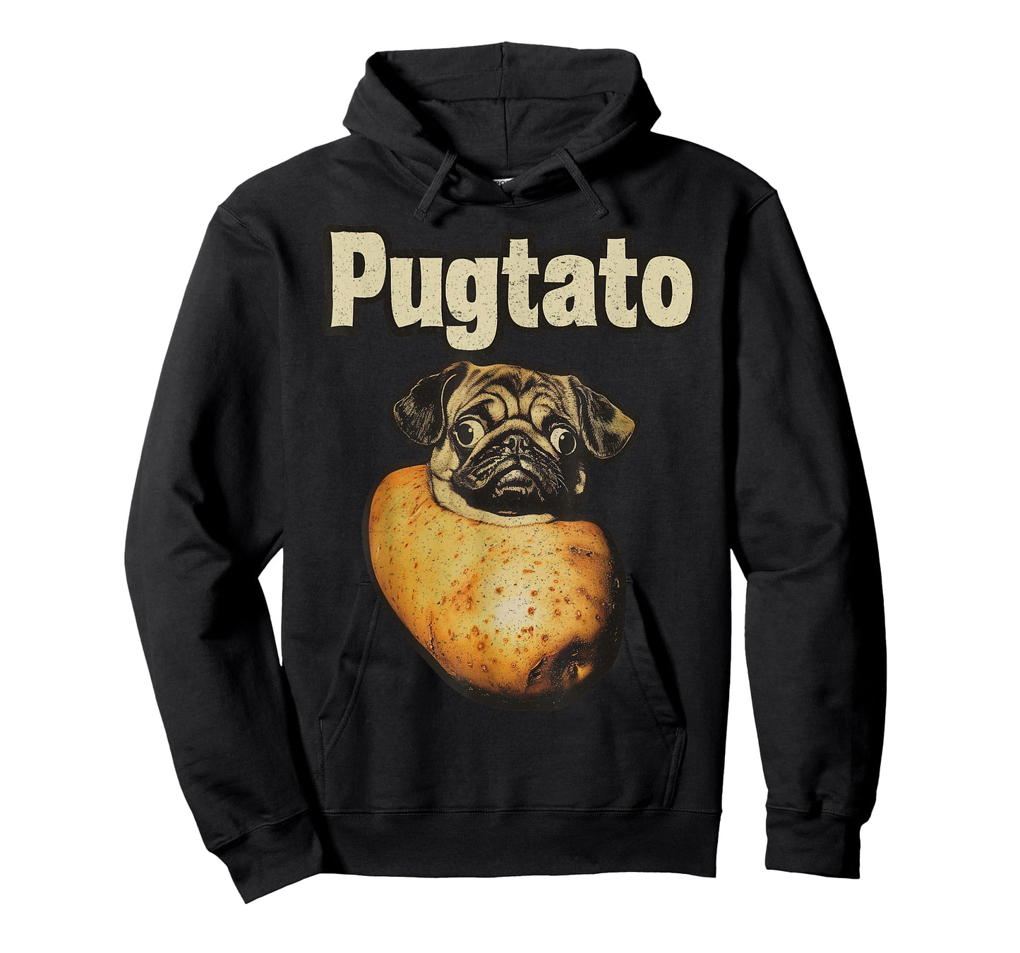 Pugtato Potato Pug Retro – Pun Funny Dog T-Shirt