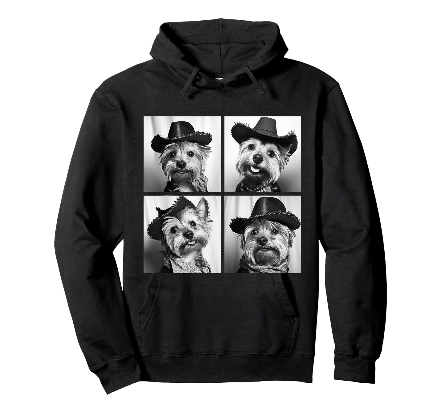 Funny Yorkshire Terrier Cute Cowboy Dogs Western Yorkies T-Shirt