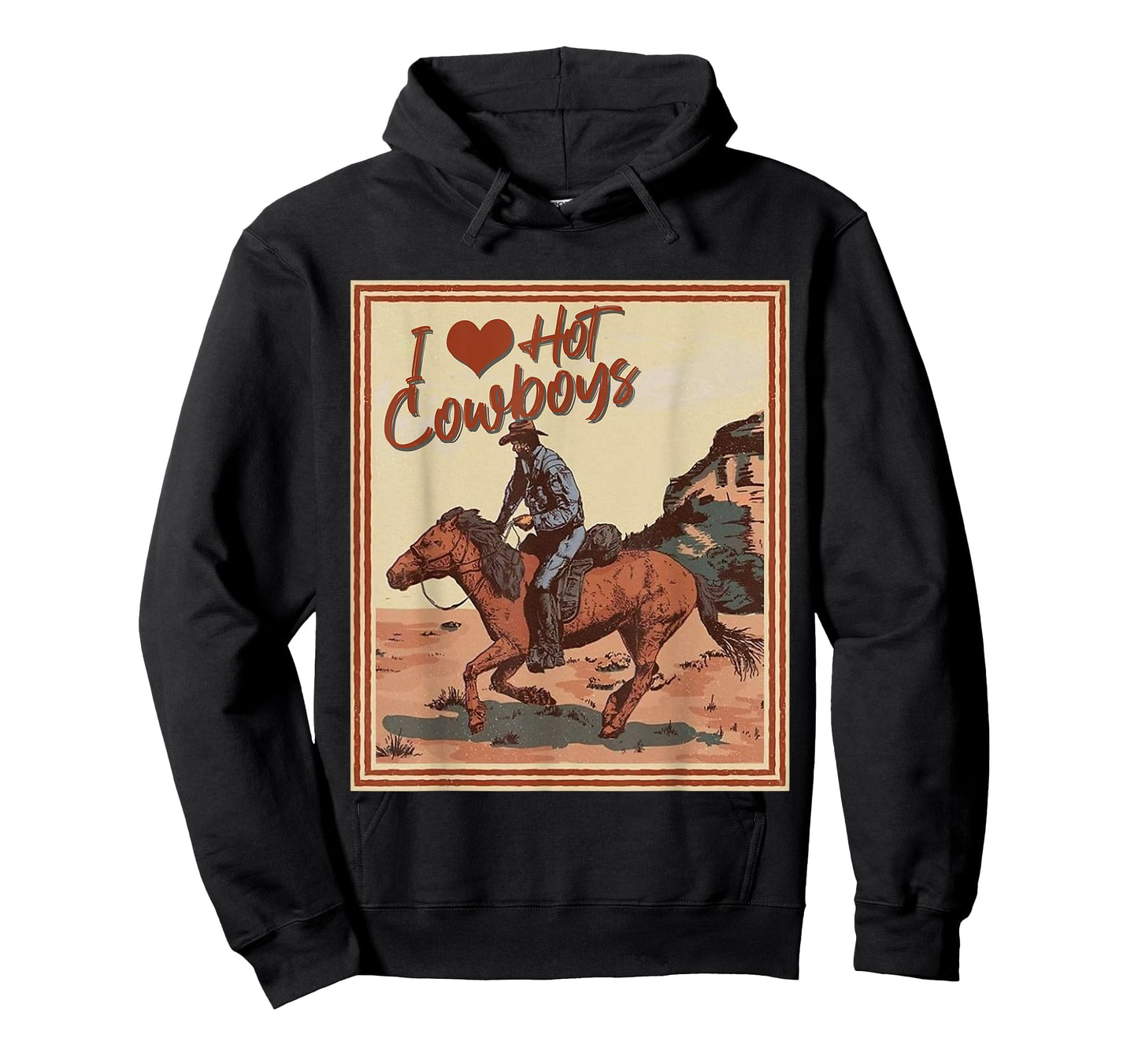 I Love Hot Cowboys I Heart Cowboys Funny Country Western T-Shirt